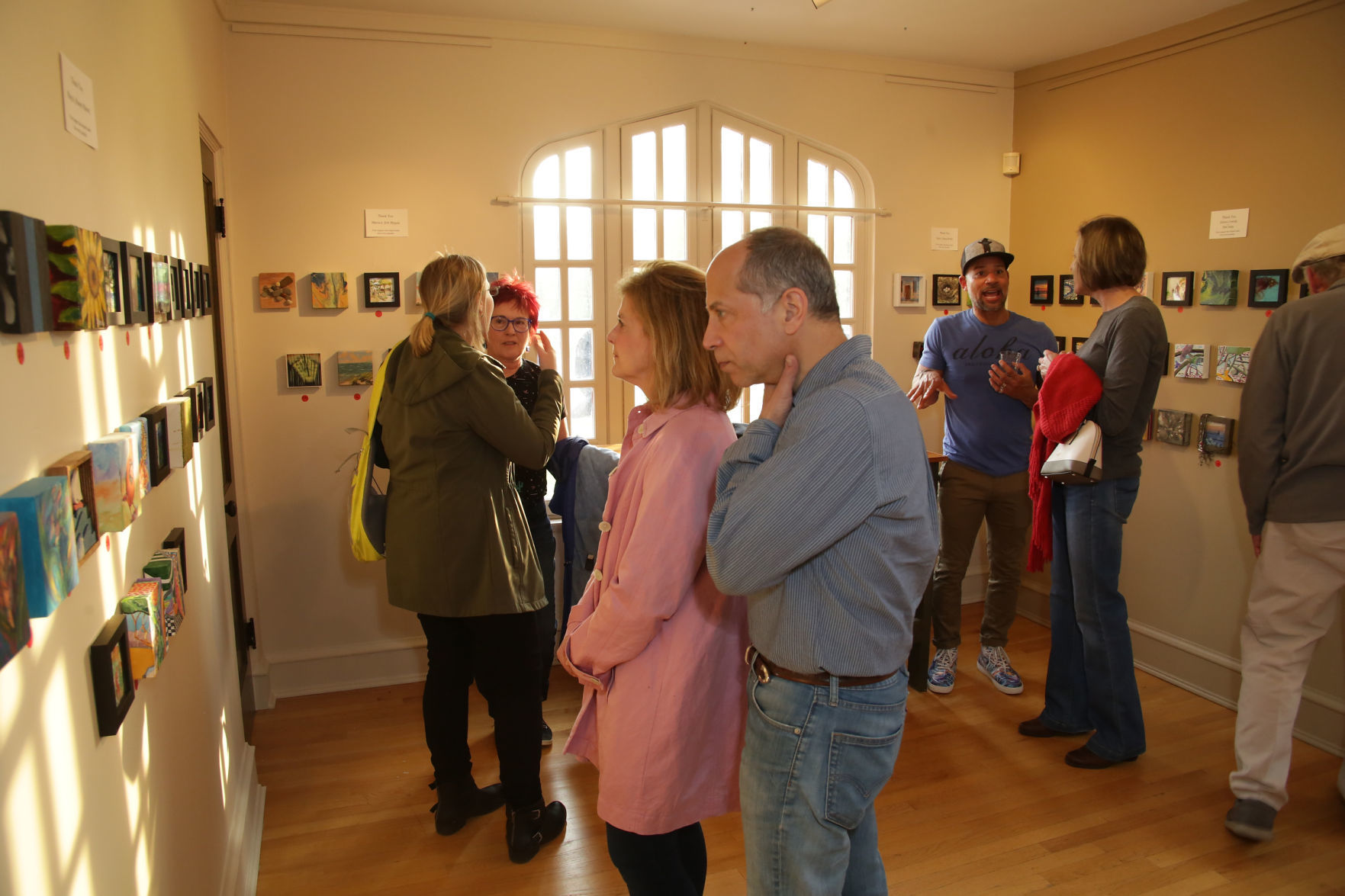 Opening night of “5 X 5” at the Depot